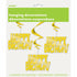 Hanging Foil Gold Happy Birthday Decorations 3ct by Unique Michaels